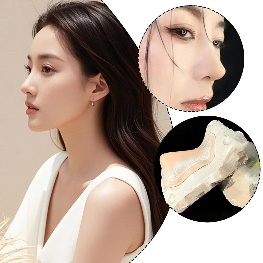 Cosplay Protein Silicone Nose Prosthetic Cosmetic Reusable Fake Nose Sculpting Gel Makeup Tool Skin Friendly Contouring Safe