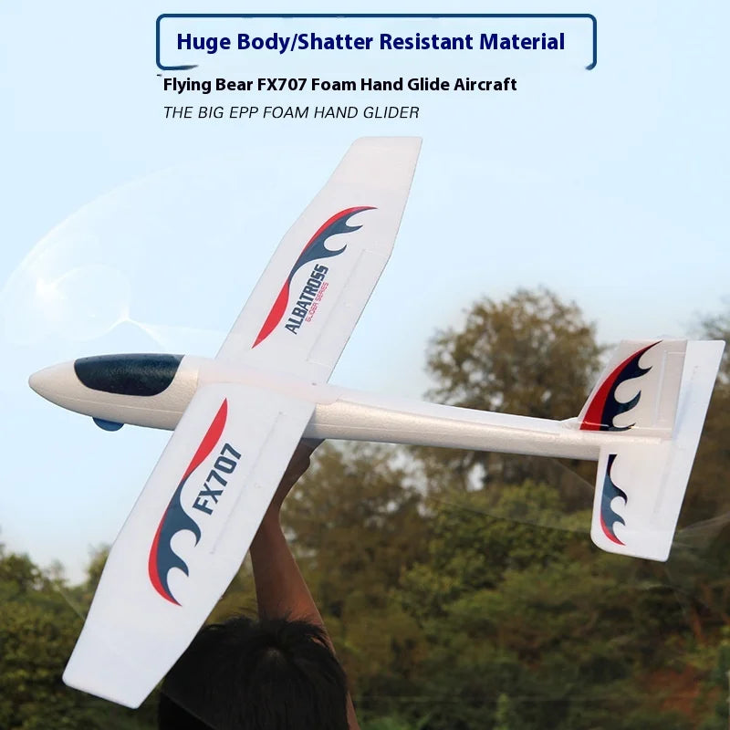 FX707S Aircraft Upgraded and Enlarged Version of Large-Scale EPP Foam Hand-Thrown Aircraft Model
