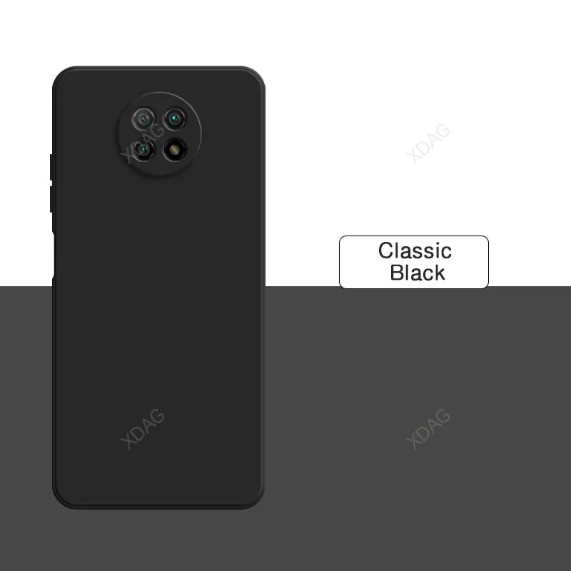 Original Basic Phone Case Cover for Xiaomi Redmi Note9 Note 9T 9 Pro 9Pro Max 9S 5G Square Silicone Soft Back Fundas Accessories