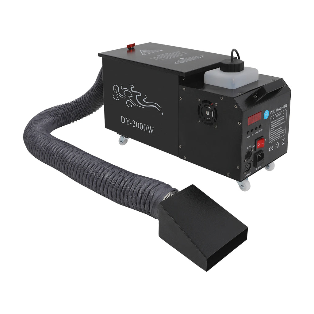 2000W Water Mist Machine Low Lying Fog Machine Ground Smoke Effect Equipment Performance for DJ Disco Wedding Party KTV Stage