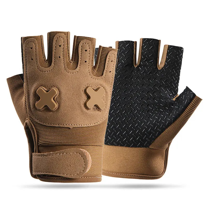 Kids Sport Gloves Breathable Anti-Slip Cycling Tactical Gloves 5-11 Ages Adjustable Outdoor Climbing Hiking Travel Gloves