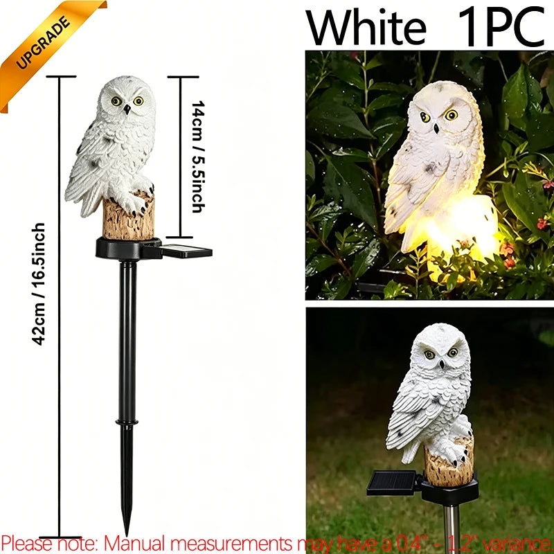 Solar Lamp Owl Animal Solar Garden Lights Solar Powered Solar Led Light Outdoor Garden Decoration Lamp Waterproof Solar Lights
