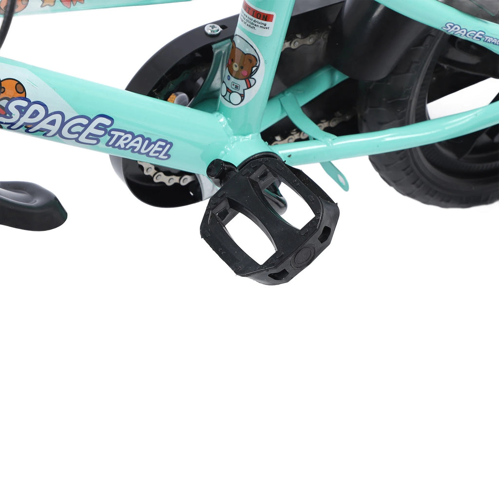 Kids Bike Prevent Foot Stuck Stable Structure Elastic Cushion Children Bike with Training Wheels for Ages 3‑6 Years