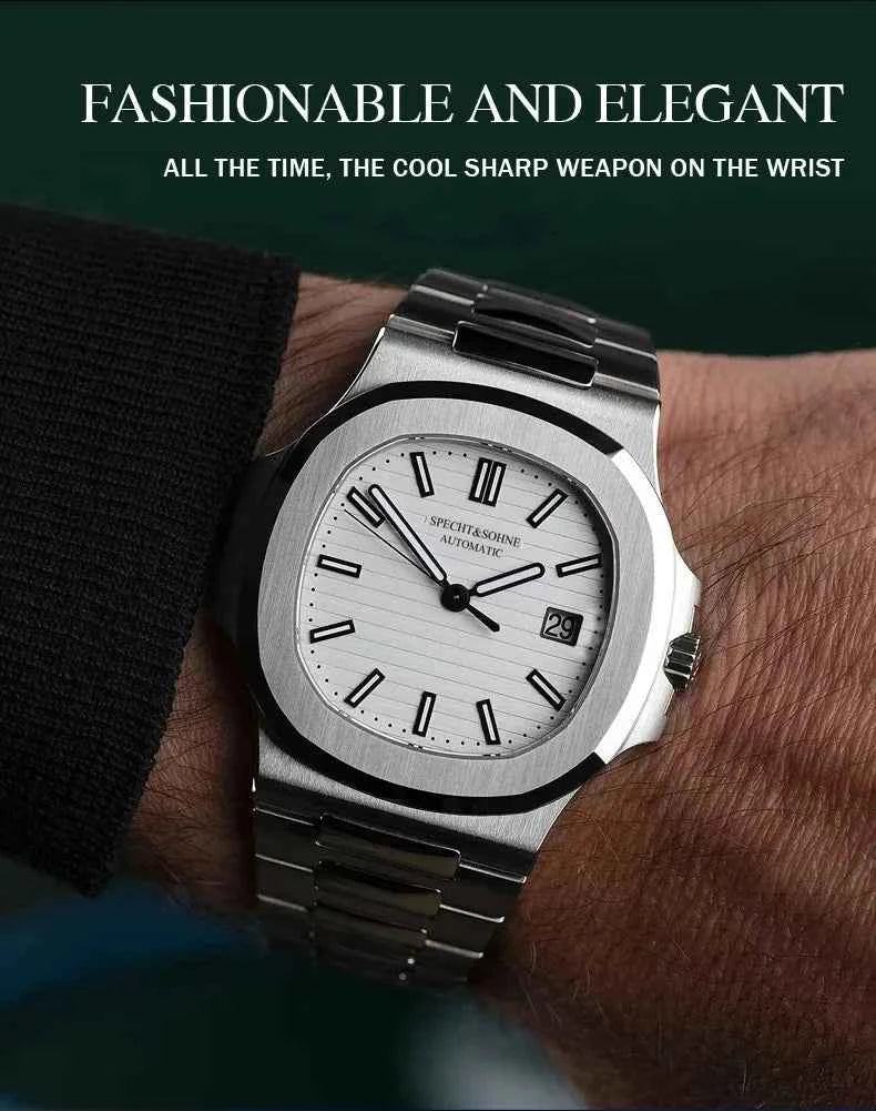 New Arrivals Fashion Men's Watches Luxury Automatic Watch For Men 42MM Stainless Steel Waterproof Rose Gold Sapphire5711 Watch