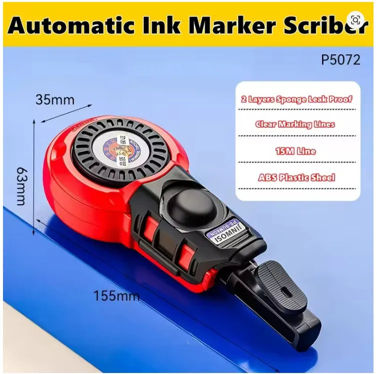 Construction Measuring Tools Plastic Automatic Carpenter Manual Ink Marker Duct Woodworking Chalk Line Carpenter Ink Markers