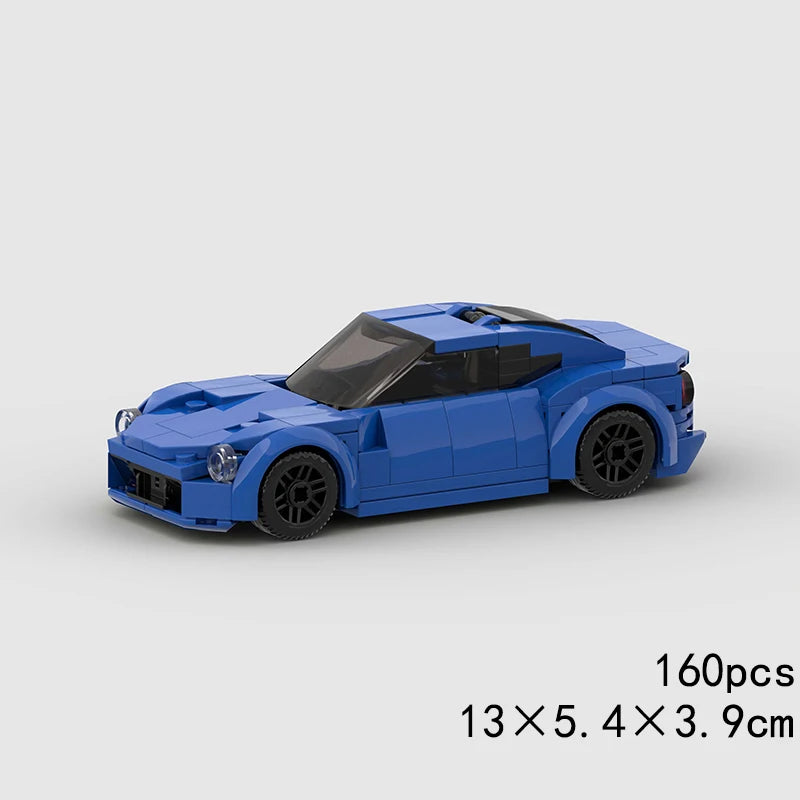 MOC Car Speed RX7 AE86 Chiron R8 Creative Racing Vehicle Model Building Block Super Race brick City Rally Sport Toy Technical