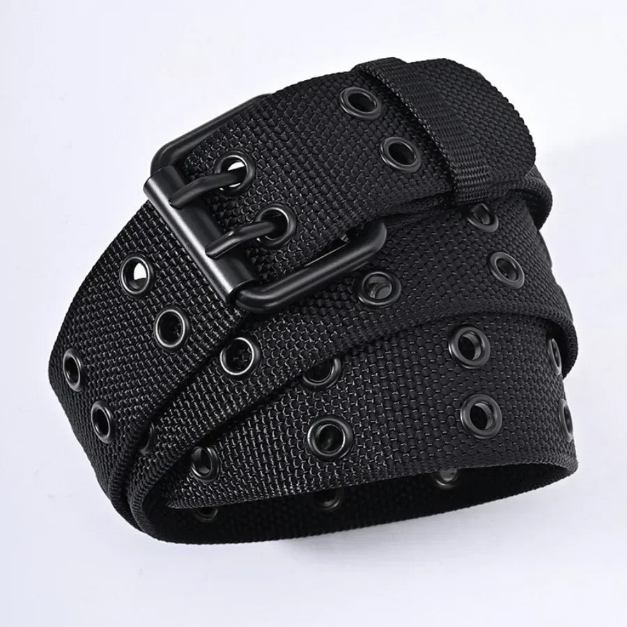 New Men Breathable Nylon Fabric Belt outdoor sport Belt Pin Buckle Trousers Jeans Belt Men Tactical Belt