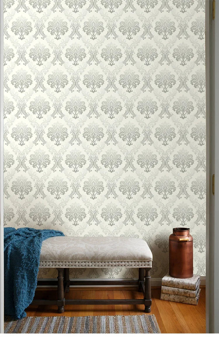 Home Decor Retro Floral Wallpaper Renovation of Bedroom and Living Room Decorative Walls