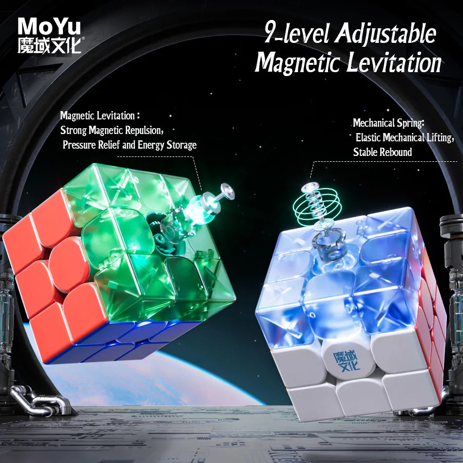 Moyu Weilong WRM V9 20-Magnet Ball Core Magic Speed Cube Fidget Toys Moyu Weilong WRMV9 Maglev Cubo Magico Puzzle Gift Toy