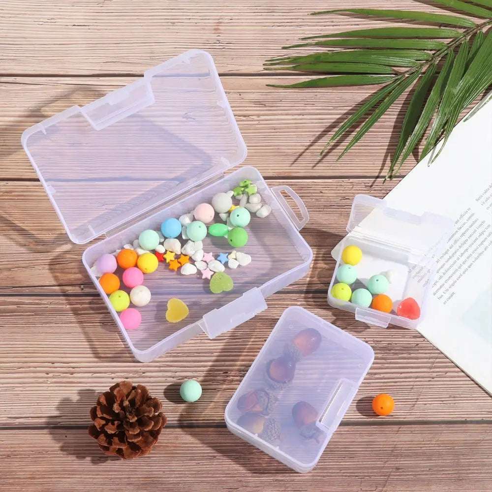 Plastic Box Transparent Jewelry Organizer Sample Box Small Tool Storage Box Nail Enhancement Tool Box Mobile Phone Repair Case
