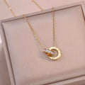 Stainless Steel Famous Brand Roman Numerals Pendant Necklace For Woman Woman Necklace Luxury Jewelry