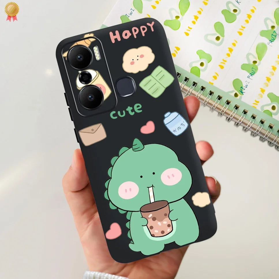 For Infinix Hot 20 Play 20i 4G Case Cute Astronaut Clear TPU Silicone Bumper Cover For Infinix Hot 20 Play 20i Phone Case Funda