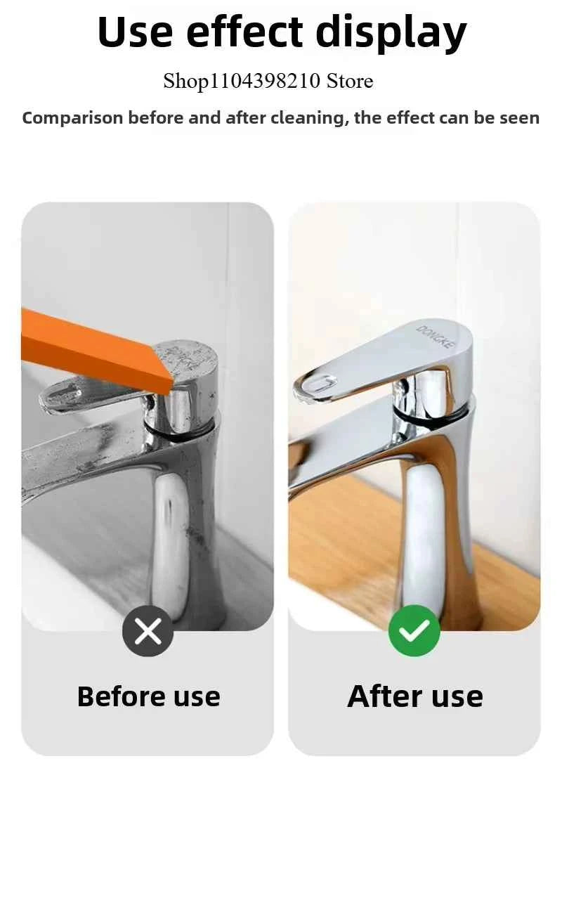 "Efficient Limescale Eraser, Stainless Steel Rust Remover for Kitchen Faucets, Cleaning Rubber for Household Scale Stain Tool"