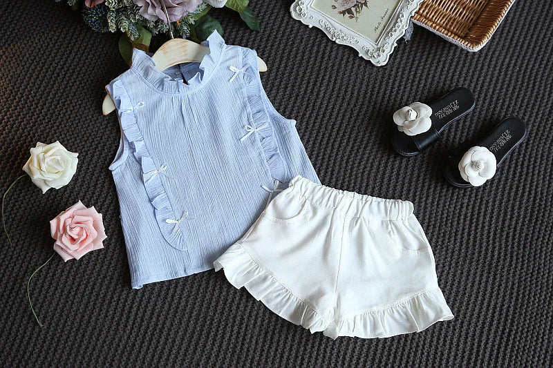 Toddler Girl Summer Clothing Set Baby Girls Printed T-shirt + Short Pants Outfit Infant Kids' Fashion Clothes 0-5 Years