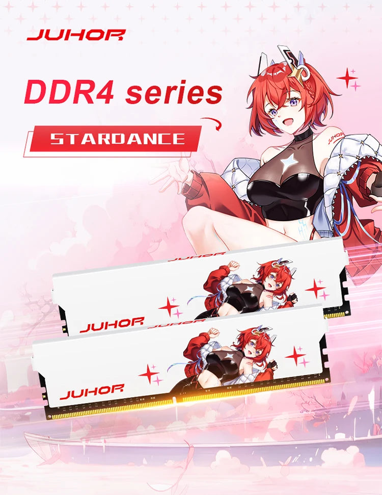 JUHOR DDR4 8GB 3200MHz CL16 High Performance Desktop Memory
