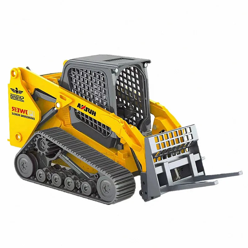 HUINA 1:50 Diecast Loader Bulldozer Static Truck Excavator Alloy Model Construction Vehicle Toys for Boys Gifts Car Collection