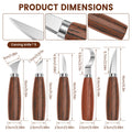 Wood Carving Tools Knife Kit for Whittling Spoon Ergonomic Carving Chisel Set Sharp Whittling Knife for Beginners Woodworking