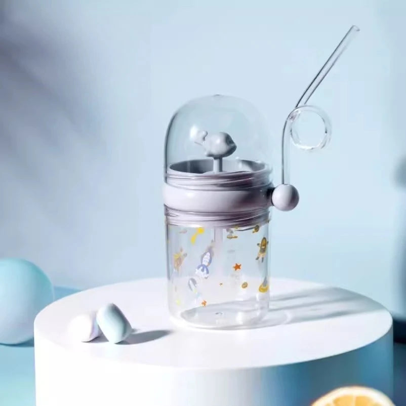Water Bottles Children Whale Squirting Cup Dolphin Goldfish Prevent Falling Bottle Drinkware Kitchen Dining Bar Home