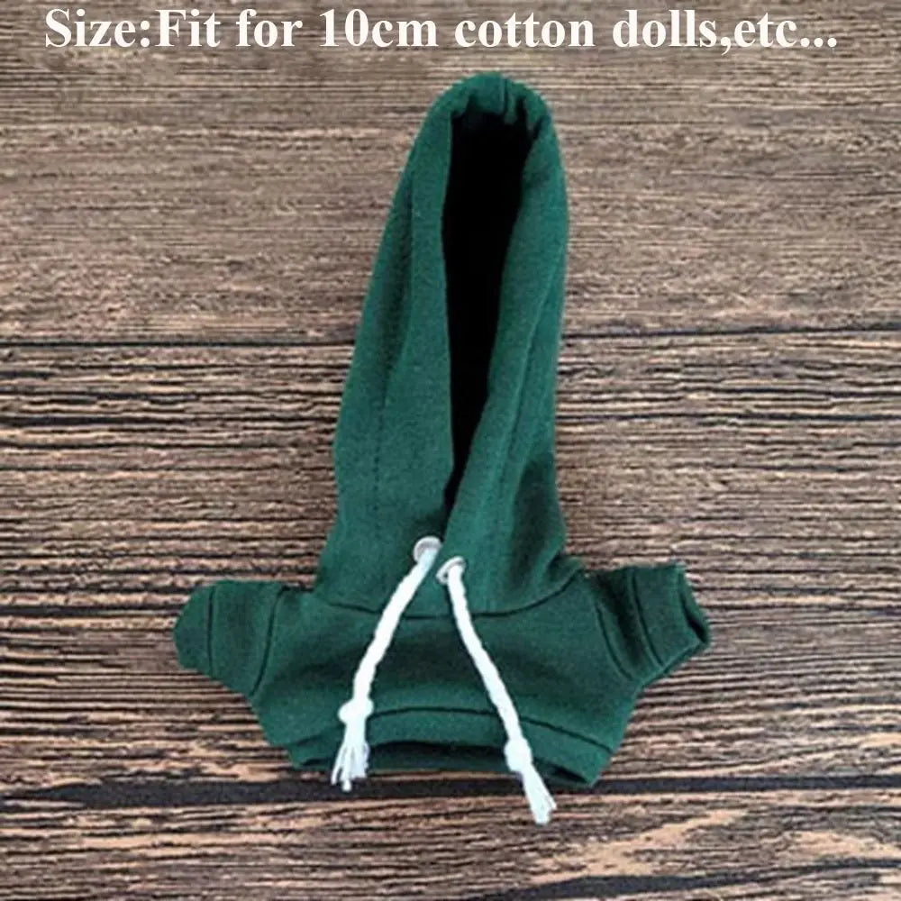 New Multicolor Handmade Hoodies For 10cm Cotton Dolls Fashion Casual Wear Sweatshirt Outfits Cute Dolls Tops Dolls Accessories