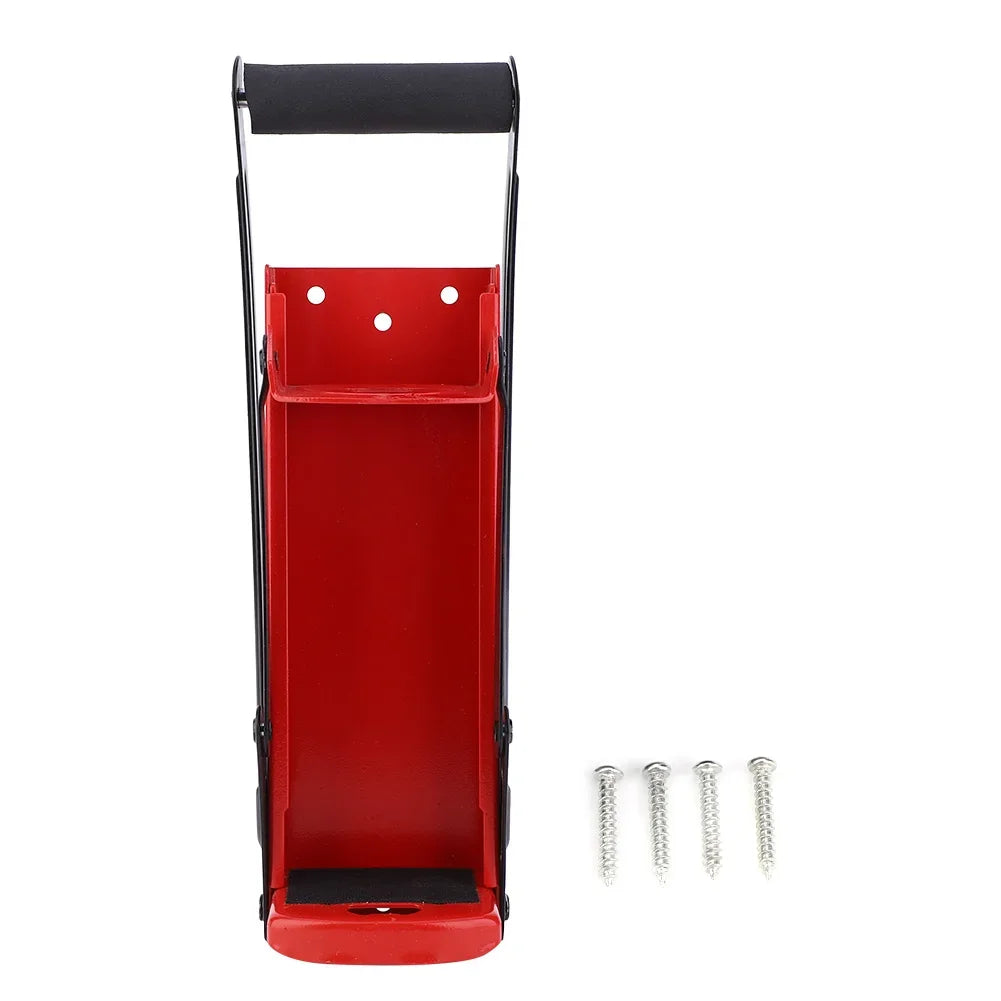 500ML Can Crusher Red Steel Rubber Handle Plastic Bottle Recycling Tool with Opener Steel Bottle Crusher Plastic Bottle Crusher