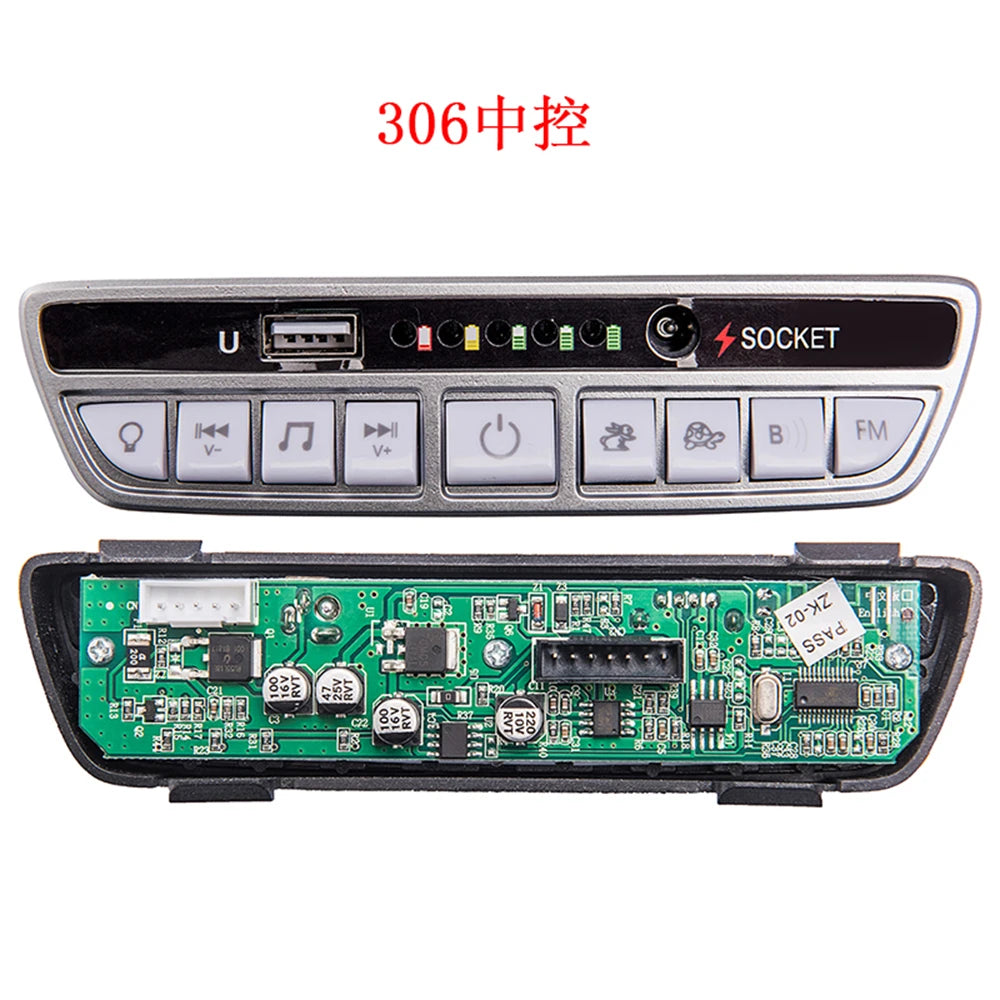 12V 24V 301 302 303 JR1927M 2.4G Bluetooth Multifunctional Central Control Panel for Kids Powered Ride on Car Replacement Parts