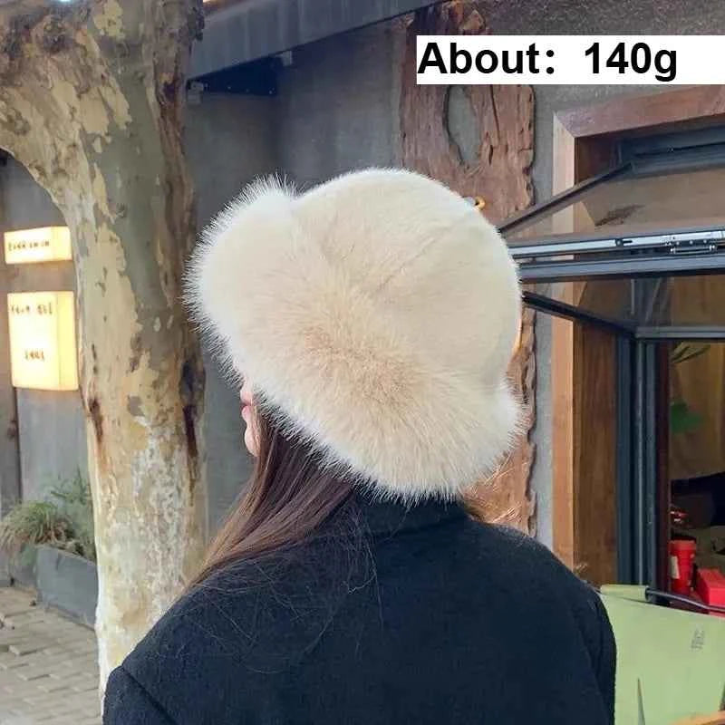Adding Thick Plush Autumn/winter Hat To Keep Warm for Girl Cold Resistant Ear Protection Hat Curled Fisherman's Winter Hat