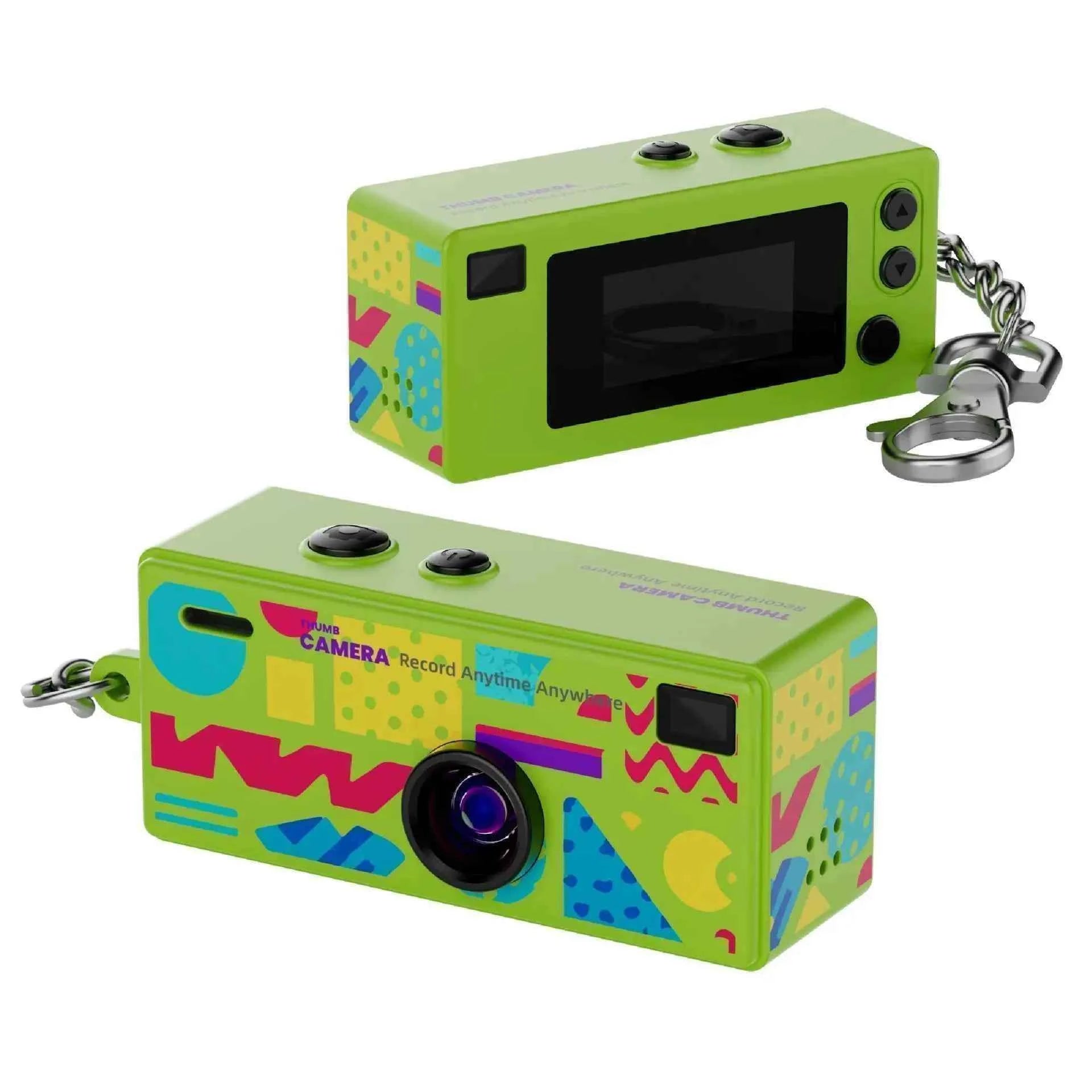 Thumb Camera 1080P FHD, 130° Wide-Angle Lens with AF Autofocus & Fill Light, Portable Mini Camera with TFT LCD Screen mini CCD