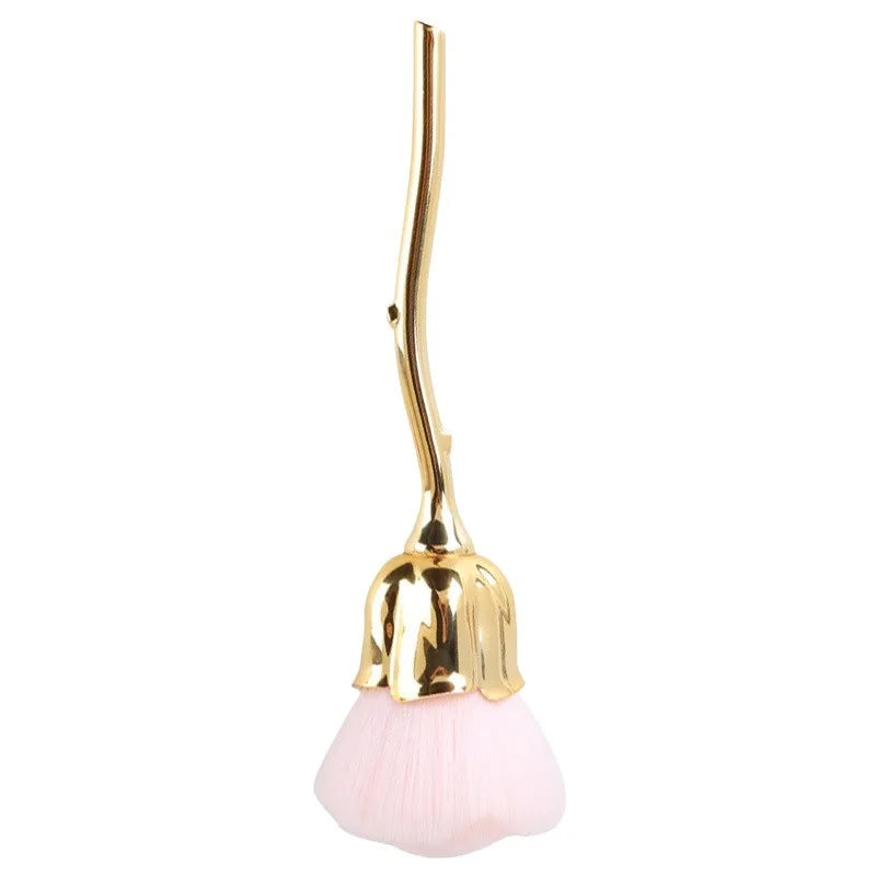 Flower Rose Nail Art Brush Remove Nail Dust Brushes Acrylic UV Gel Polish Powder Cleaning Tool Beauty Makeup Brushes