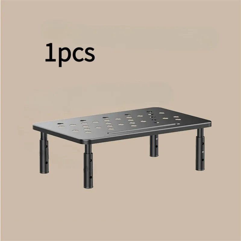 Adjustable Computer Rack, Telescopic Monitor Holder, Elevated Screen Stand to Relieve Neck Fatigue, Practical Office Storage Sup