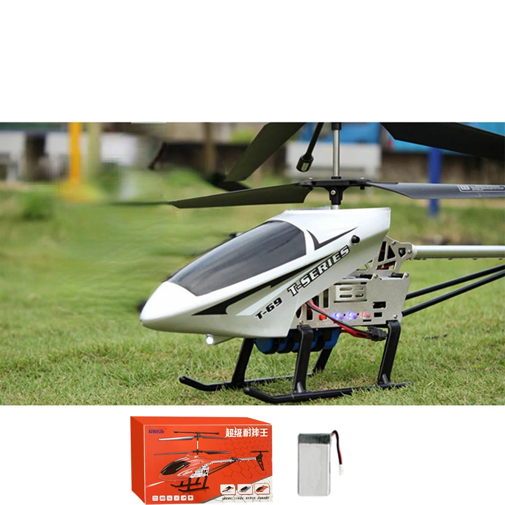 80cm Large Remote-controlled Helicopter Anti-falling RC UAV Durable Charging Model Toy Outdoor Aircraft Children's Birthday Gift