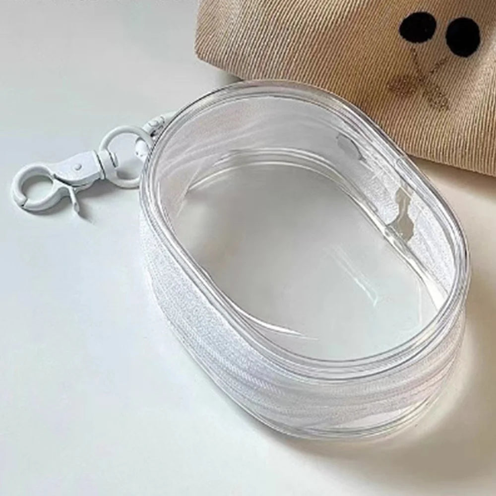 Jewelry Organizer Transparent Storage Box Pouch Mystery Box Keychain Bag Storage Case Thicken Wallet Cute Doll Bag Organization