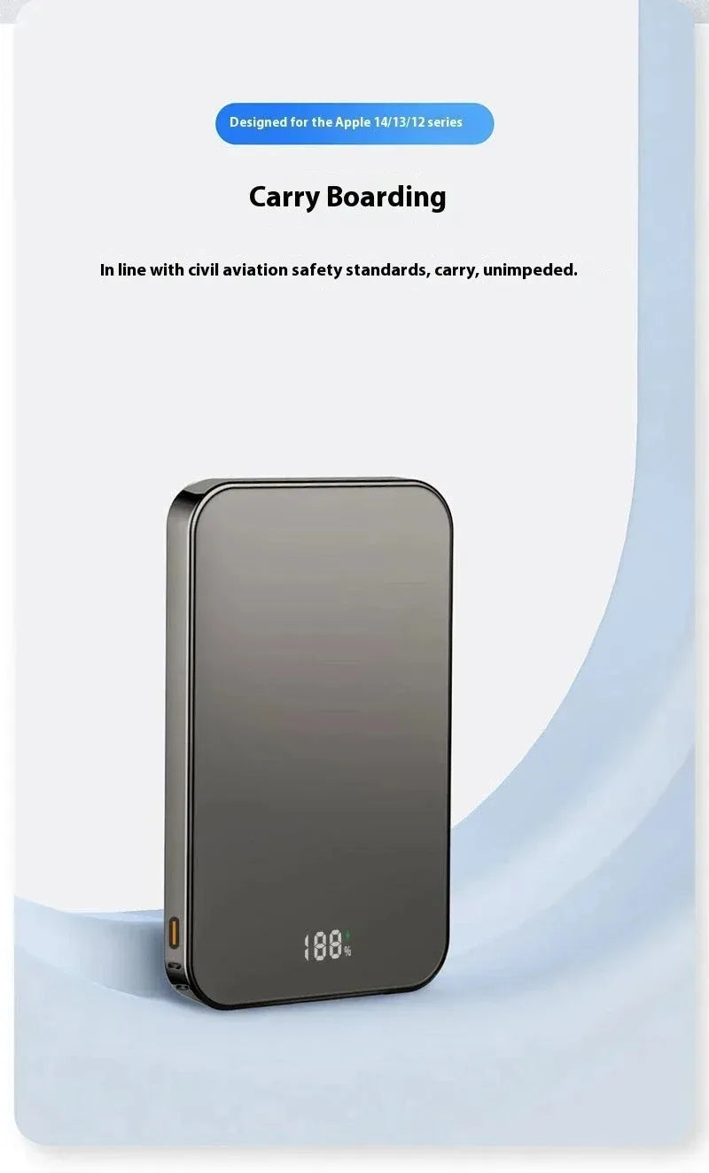 Lenovo Magnetic Power Bank 20000mAh Magnetic Wireless Phone Charger External Battery PowerBanks Fast Charging For iPhone 17