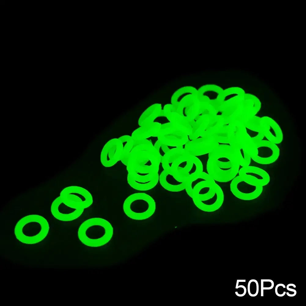Multifunctional Outdoor Nail O-Type Silicone Luminous Ring Camping Fishing Safety Warning Supplies Camping Accessories