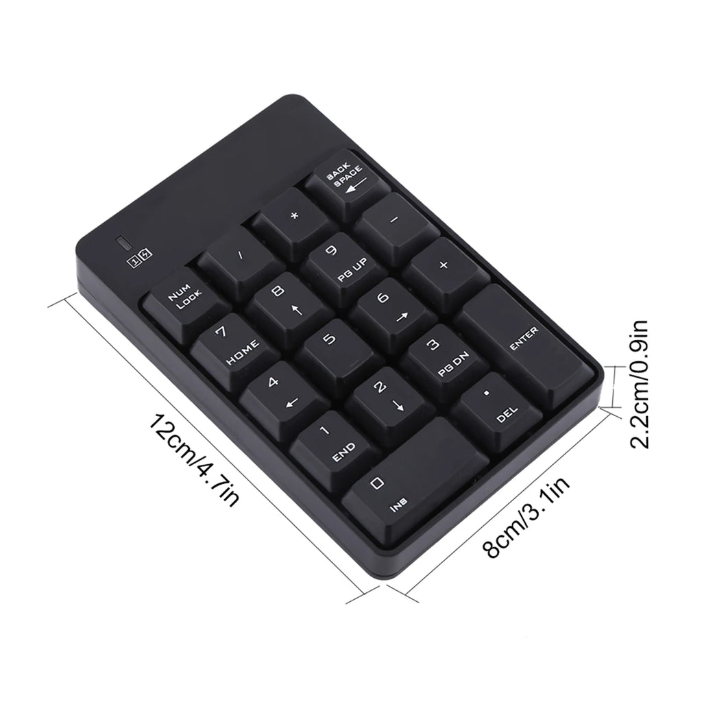 2.4GHz Wireless USB Numeric Computers Keypad Numpad Number 18 Keys Laptop PC Mini Digital Keyboard For Computers Accessories