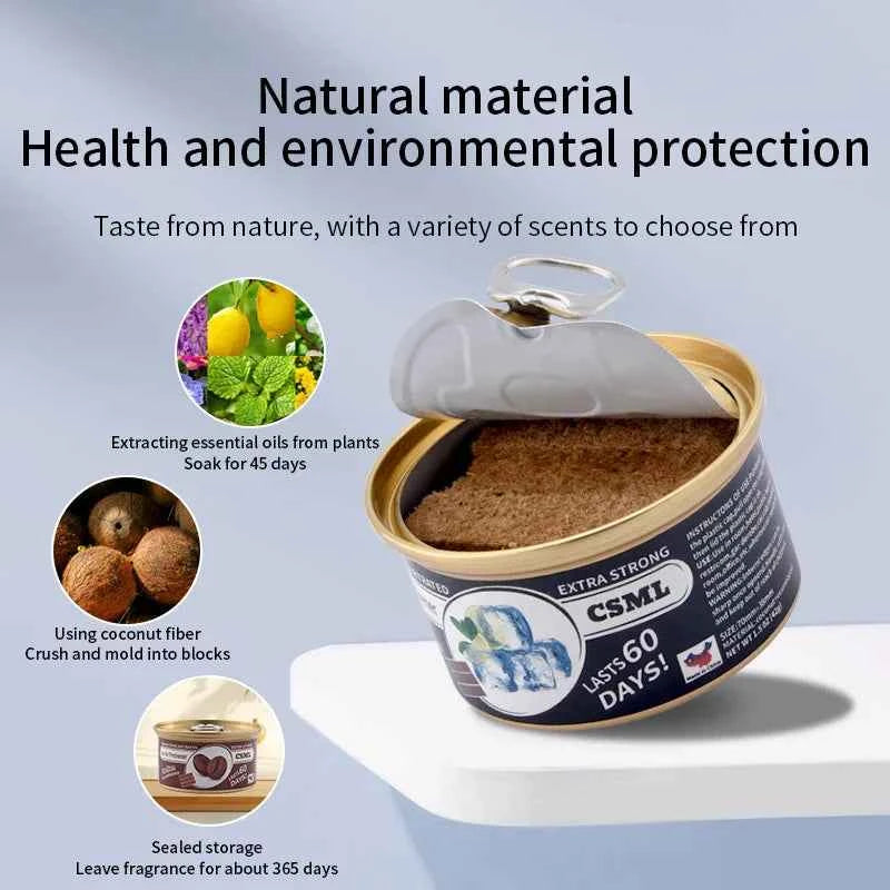 Best-selling Wooden Block Canned Car Aromatherapy, Car Fragrance Paste, Deodorizing Air Freshener, High-end Solid Perfume