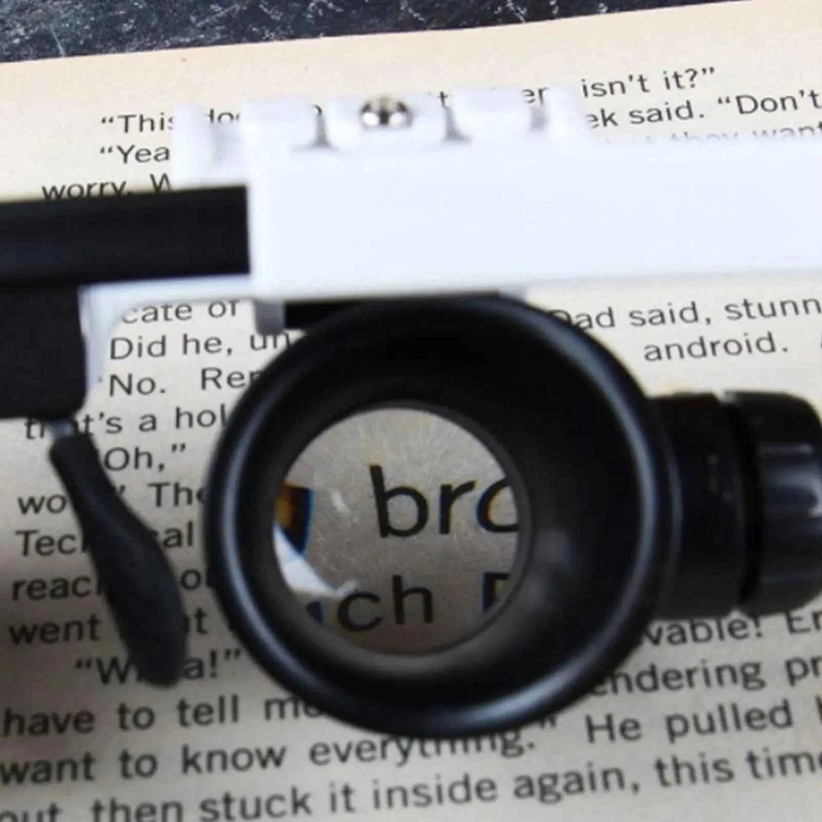 LED Headband Magnifier Glasses – 8X 15X 23X Loupes
