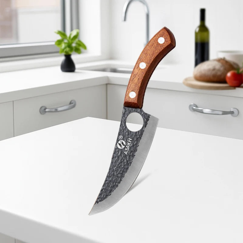 Professional Kitchen Boning Knife Hand-Forged Meat Cleaver Butcher Knife Household Fruit Slicing Vegetable Cutting Kitchen Knife