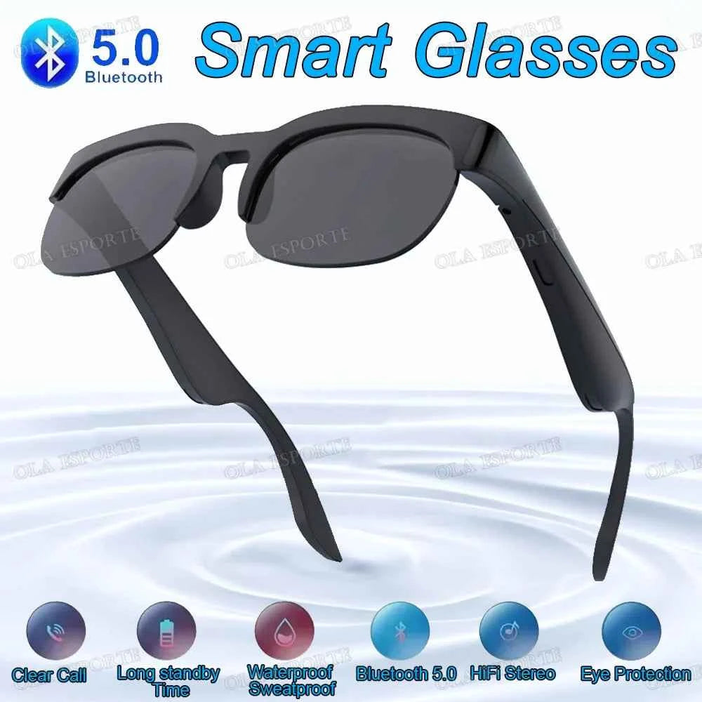 New Camera Control Smart Glasses 2025 Music Sunglasses Headphones Wireless Bluetooth Call Headset HIFI Audio glasses For Android