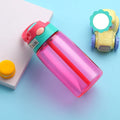 480ml Water Bottle with Straw Kids Girls Portable Travel Bottles Cup Gym Sports Fitness Summer Cold Water Juice Drinking Bottle