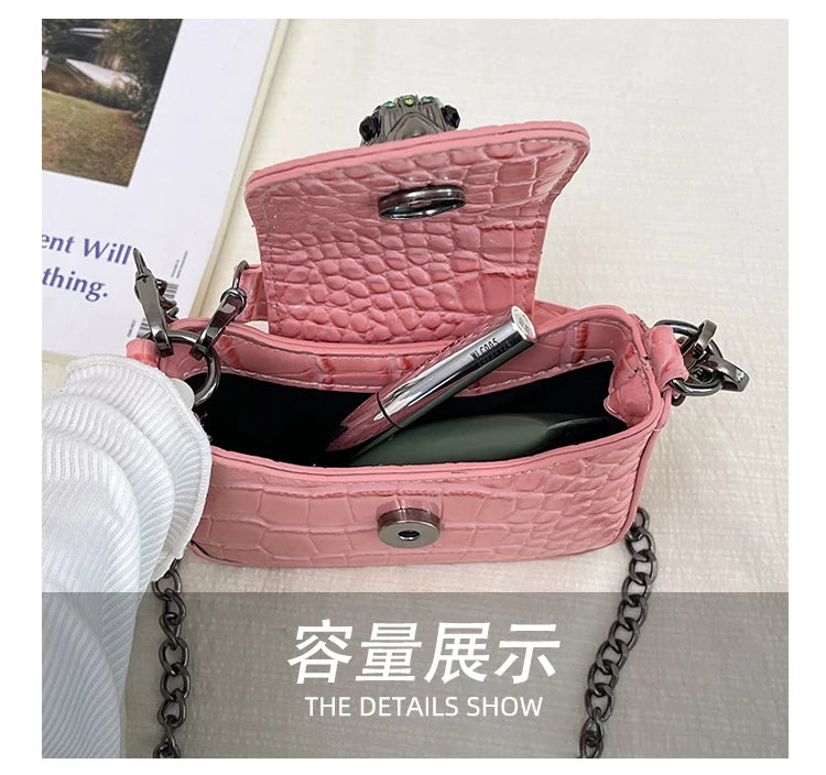 Best Superstar Show Original Diaper Bag, Retro Textured Leather, High-End Minimalist Crossbody Handbag For Party