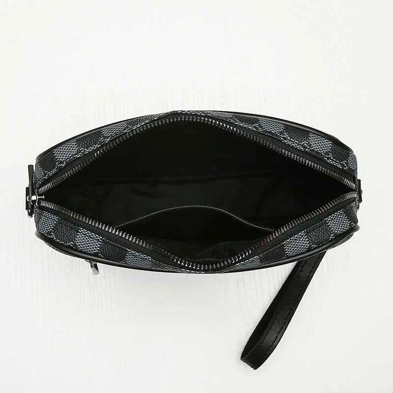 Top-quality PU Leather Men Waist Packs Business Crossbody Bags for Male Fashion Travel Storage Phone Shoulder Bags Clutch Bag