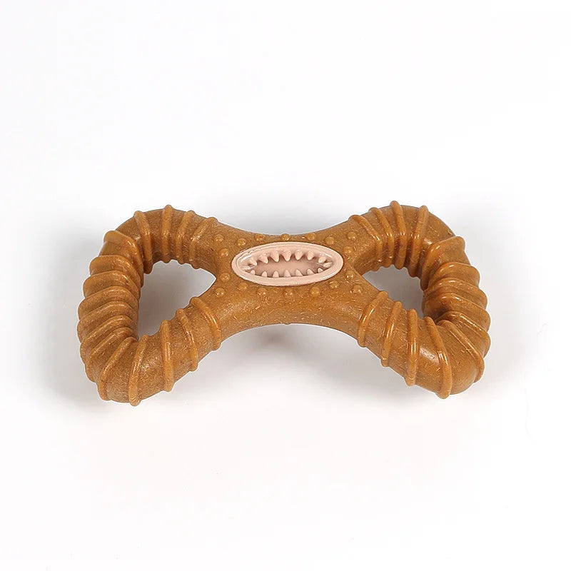 8Character bones Color Durable Interactive Dog Treat Toy – Chew-Resistant & Teeth Care