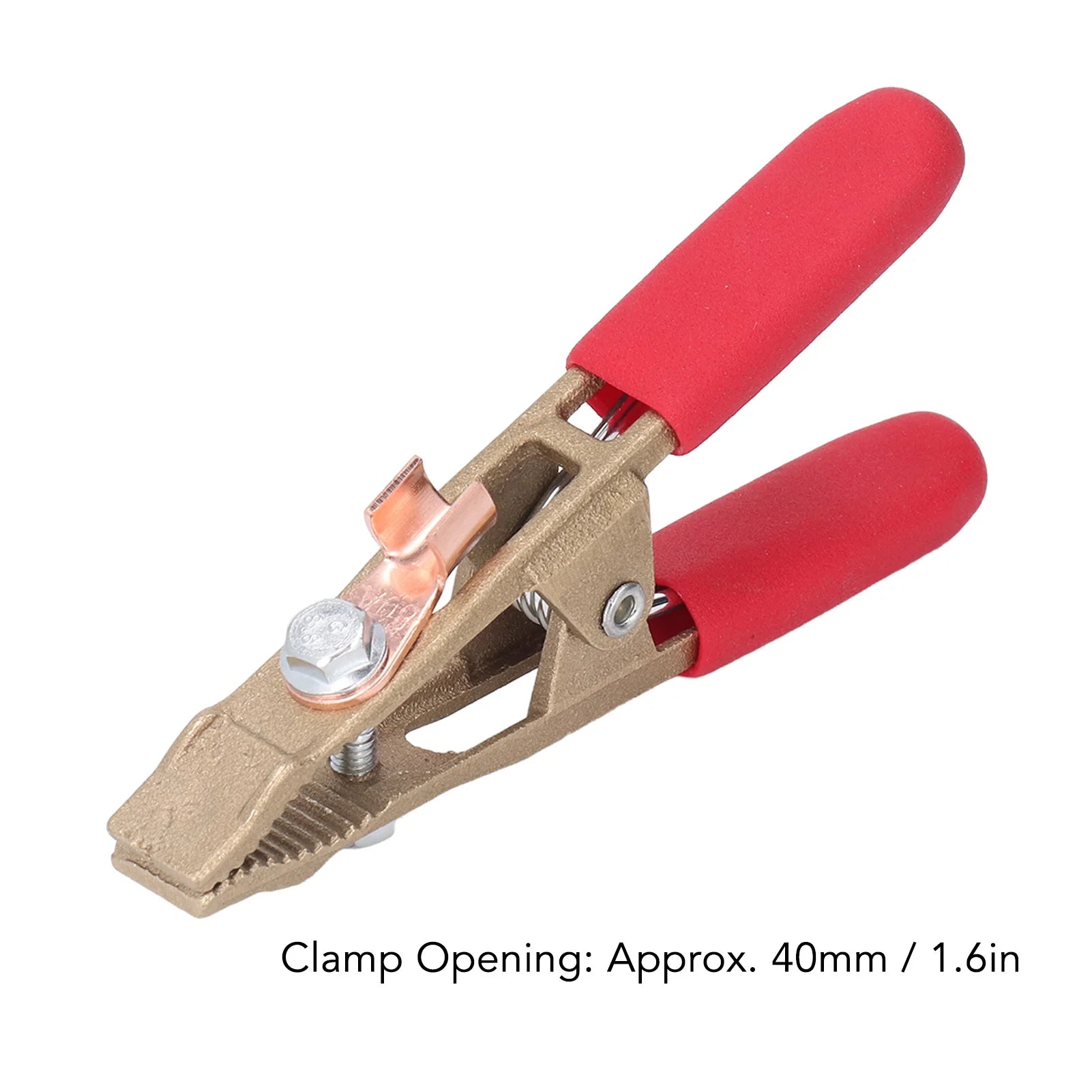 260A Earth Cable Clamp A Shape Earth Wire Clamp Brass Grounding Work Clamp Electric Argon Arc Welding Pliers 260A Welding Pliers