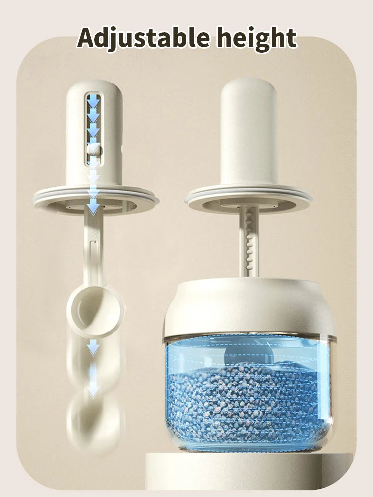 1/3 pcs Glass Seasoning Bottle With Telescopic Spoon Household Kitchen Salt Storage Box Leak Proof and Moisture-proof