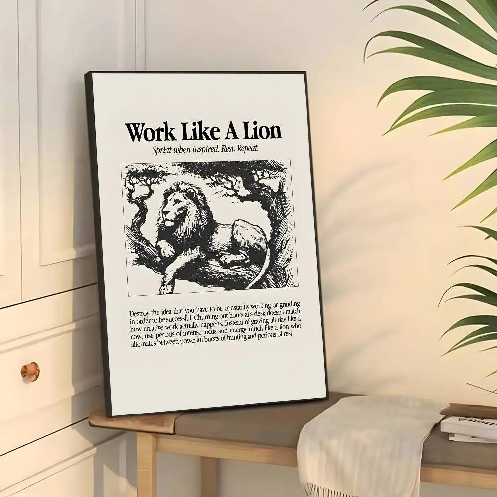 Home decor Life attitude quotes Poster sticky wall waterproof home living room bedroom bar aesthetic decoration