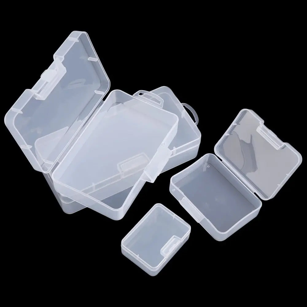 Plastic Box Transparent Jewelry Organizer Sample Box Small Tool Storage Box Nail Enhancement Tool Box Mobile Phone Repair Case