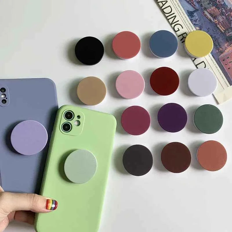 Round finger grip Tok cellphone holder foldable expanding phone stand mobile accessories for iPhone Huawei Xiaomi finger bracket