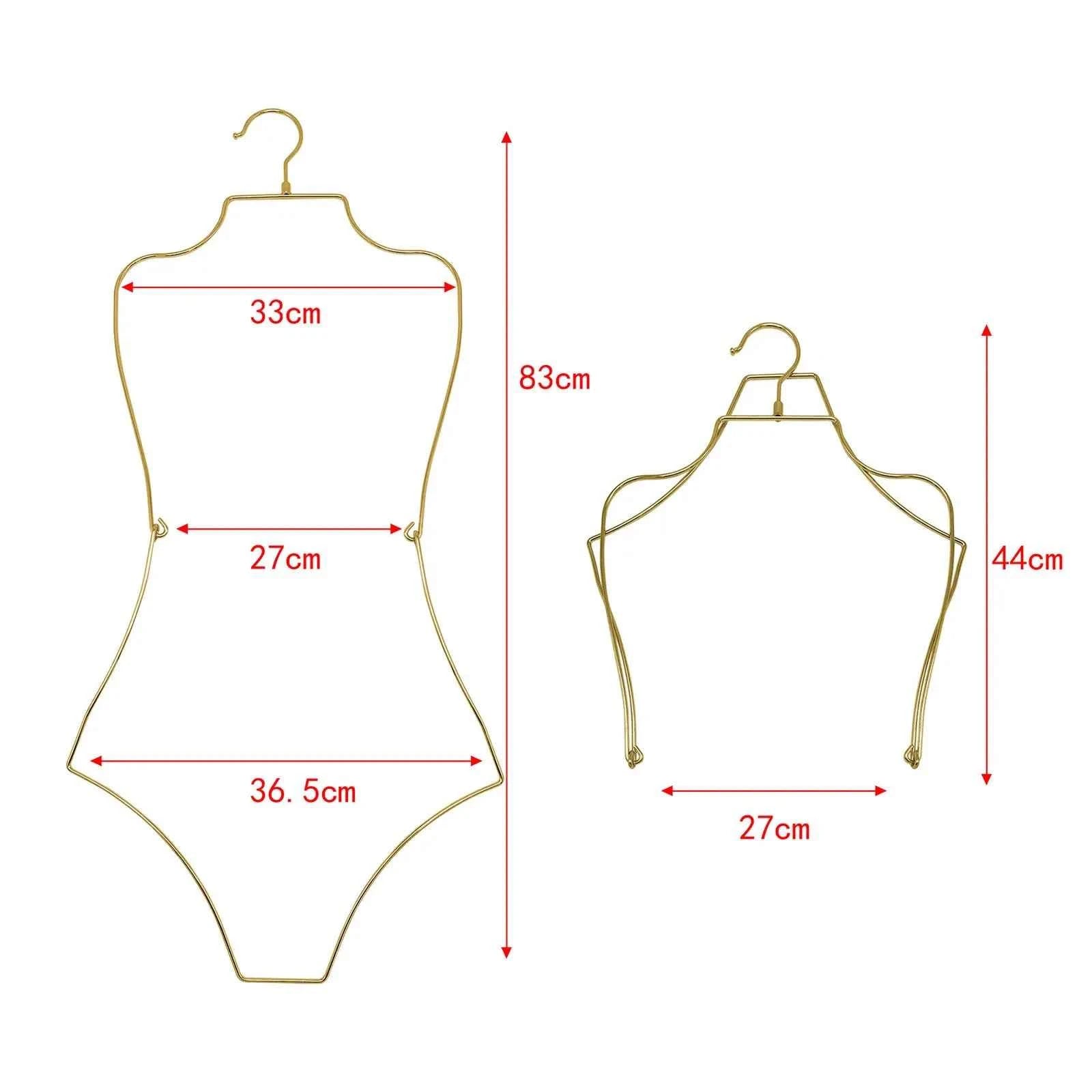 Body Shape Lingerie Hanger Foldable Durable Closet Organizer Swimsuit Hanger for Closet for Stores Boutiques Show Window Bedroom