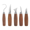 5pcs Tools for Wood Carving Chisel Woodworking Cutter Hand Tool Set Wood Carving Knife DIY Peeling Woodcarving