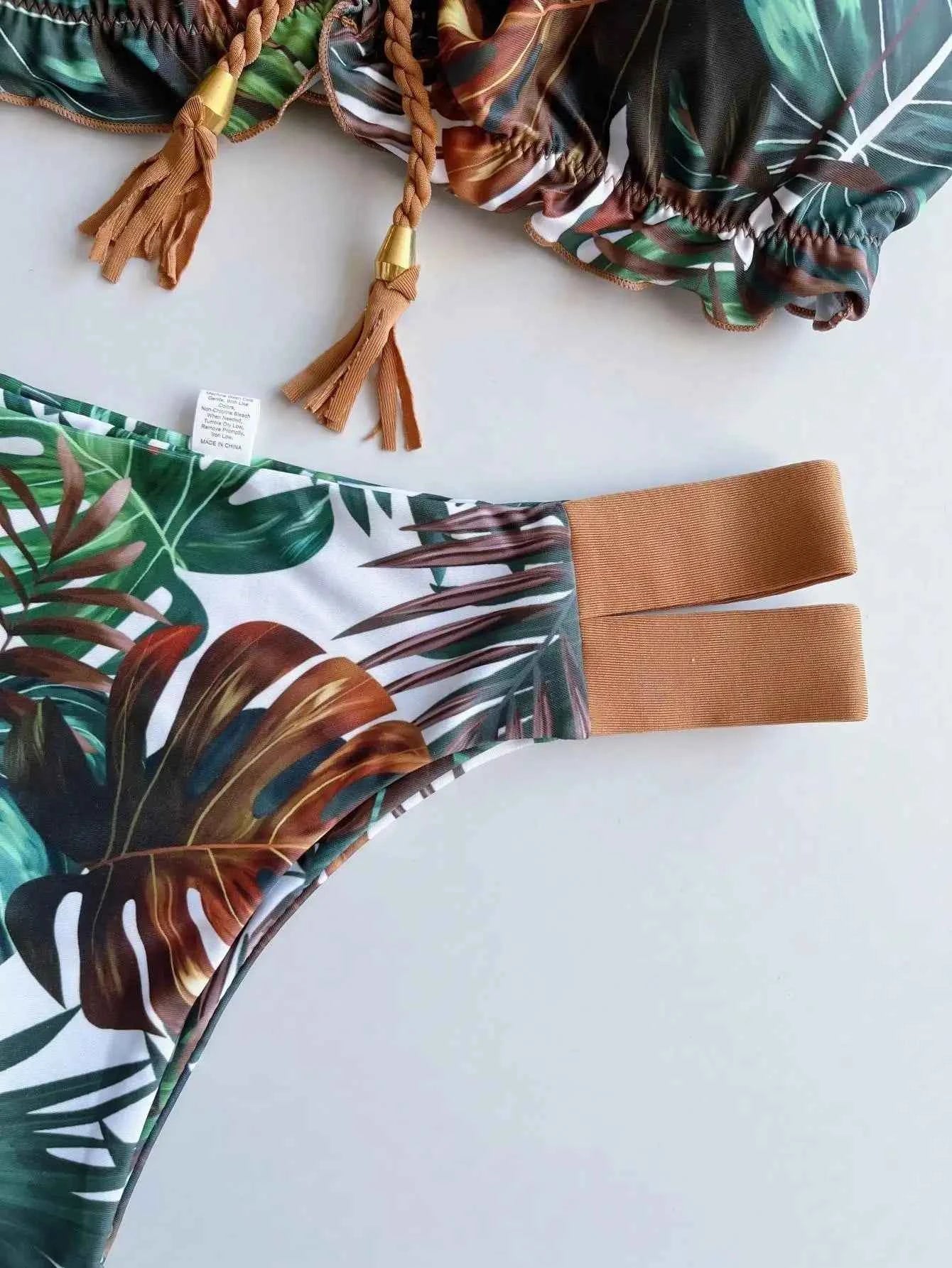 RUOTONGSEPT New Push Up 2024 Bikini Set Women Swimsuit Ruffle Biquini Swimwear Sexy Brazilian Ribbed Beachwear Bathing Suit
